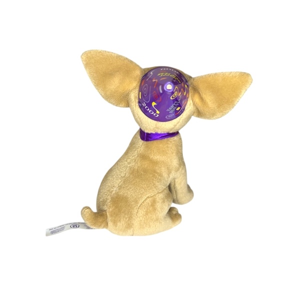 Vintage Taco Bell Happy New Year 2000 Chihuahua Plush Toy Dog Doesn't Talk - Picture 3 of 6